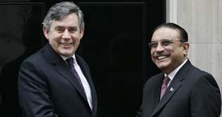 Brown vows to support against militants